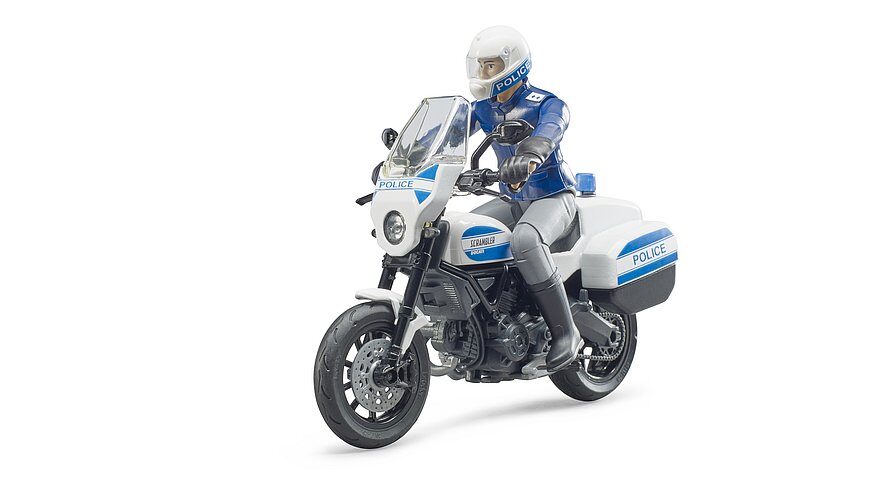 bworld Scrambler Ducati policijas motocikls BRUDER (62731)