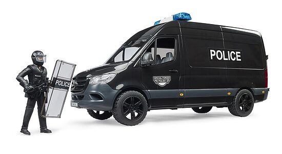 MB Sprinter poliisin erikoisjoukkojen ajoneuvo BRUDER (02685)
