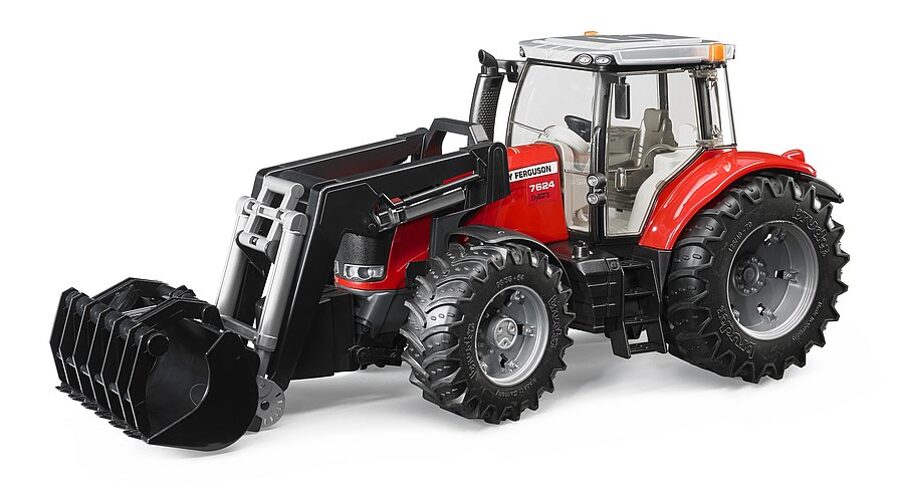 Massey Ferguson 7624 ar frontālo iekrāvēju BRUDER (03047)