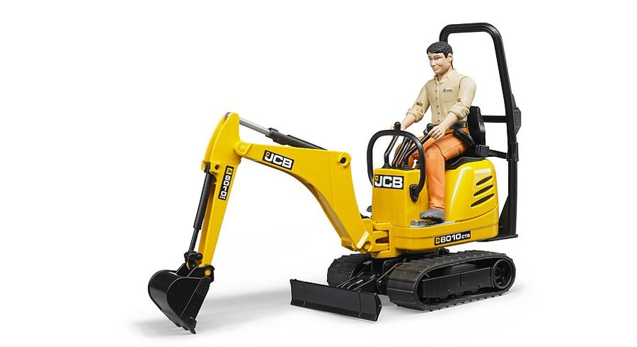 JCB Micro ekskavators 8010 CTS ar vadītāju BRUDER (62002)